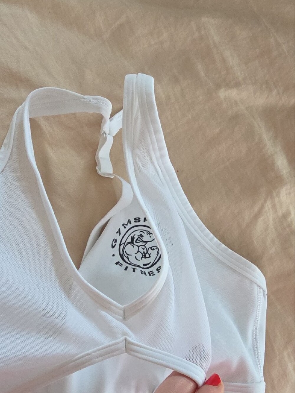 Gymshark Legacy T-Bar Sports Bra - White - Picture 7 of 7